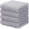 Kitinjoy 100% Cotton Waffle Weave Kitchen Dish Towels, 4-Pack Super Soft and Absorbent Kitchen Towels, 13 in x 28 in, Light Grey...