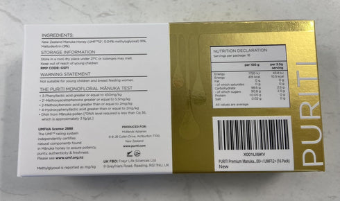 PURITI Premium Manuka Honey Lozenges High Potency - Sugar Free Drops | Genuine New Zealand Raw Manuka Honey Soothers for Coughs & Sore Throats | U...