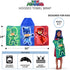 PJ Masks Bath/Pool/Beach Soft Cotton Terry Hooded Towel Wrap, 24" x 50", By Franco Kids...