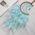 Dremisland Moon Dream Catcher with Fairy Lights-Handmade Feather Lucky Turquoise Pendant Beads Wall Hanging Ornament for kids Bedroom Home Decorat...