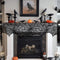 Hooqict Halloween Decoration Halloween Black Lace Spiderweb Fireplace Mantle Scarf Cover for Halloween Party Supplies 18 x 96 Inch...