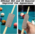 Billiards Brush Pool Table and Rail Brush Cleaning Tools Set with Cloth Cue Shaft Slicker & Small Cue Chalk Cube...
