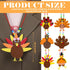 24 Pcs Thanksgiving Turkey Necklaces Kit, Turkey Beaded Necklace Making Kit, DIY for Kids, Thanksgiving Gifts Set for Thanksgiving Party toys Game...