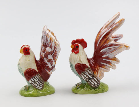 Appletree Design 31968 A Day in the Country Rooster Salt and Pepper Set, 4-3/8-Inch...
