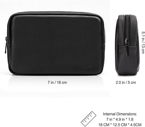 ProCase Accessories Bag Organizer Power Bank Case, Electronics Accessory Travel Gear Organize Case, Cable Management Hard Drive Bag -Black...