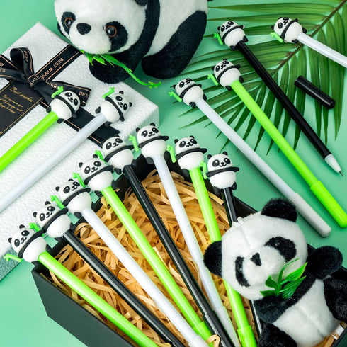 Panda Pen for Kids, 30Pcs Animal Cartoon Panda Gel Ink Pens, 0.5 mm Black Ink Pen for School Office Home Student Teacher Girls Boys Gift...