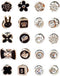 40 Pcs Women Shirt Brooch Pins, Mini Cover Up Enamel Safety Lapel Pins Buttons Sweater Shawl Clips for Women Clothing Dress Supplies (20 Style)...