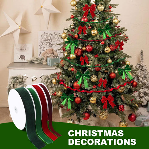 Light Blue Velvet Ribbon 2" x 20Yd,Great for Gift Wrapping,Hair Bows Making, Wreaths,Wedding and Christmas Party Decoration (Light Blue 2")...