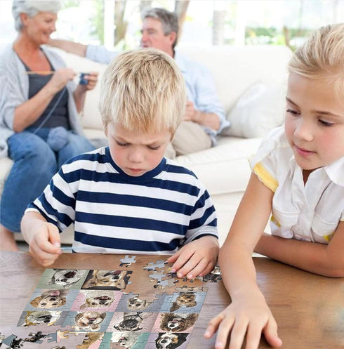 100 Piece Jigsaw Puzzles Funny Dogs Puzzles for Kids Ages 4-8 8-10,Jigsaw Puzzle for Toddlers 3-5 Years Old, Kids Puzzles Ages 6-8, Developmental ...