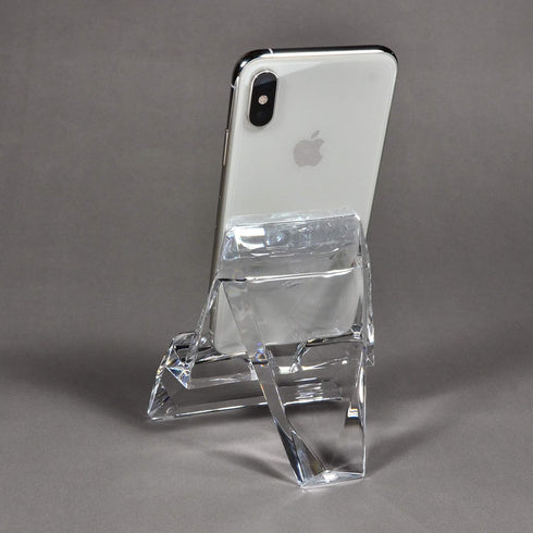 Acrylic Cell Phone Holder, Mobile Phone Stand, Tablet Stand | Office Supplies, Stationery Organizer, Desk Accessories - Clear...