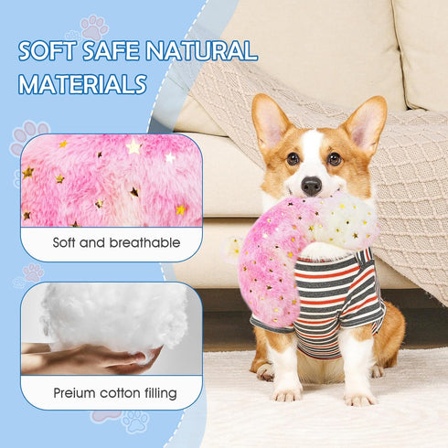 Pet Pillow for Dogs & Cats, Dog Calming Pillow, Dog Neck Pillow U-Shaped Pillow for Dogs & Cat, Soft Fluffy Cat Bed Pillow Pet Calming Toy, Joint ...