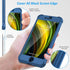 ORETECH Designed for iPhone 7 Plus & 8 Plus Case with 2 x Tempered Glass Screen Protector, Carbon Fiber Texture Anti-Slip Hard PC + Soft TPU Phone...