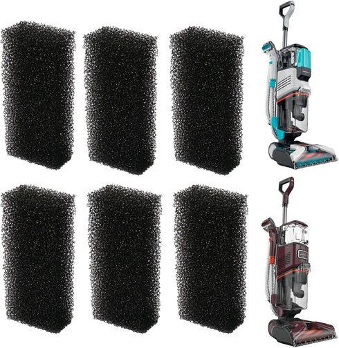 6 Pack EX201 Foam Filter Compatible with Shark CarpetXpert Upright Carpet EX201, R-EX200, EX150, EX151, EX121BRN...