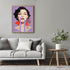 Posterizer 1 pcs-vintage collage-purple backgound , red flowers-Retro Art-Abstract & Modern Art-Gift for Art Lovers-Gifts for Women- UNFRAMED Wall...