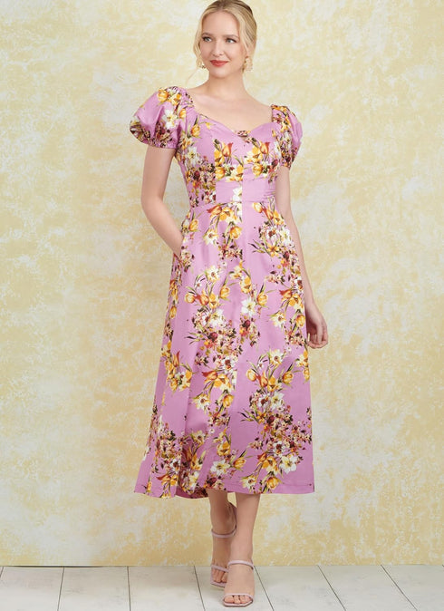Simplicity Misses' Sweetheart Neckline Dress Sewing Pattern Packet, Design Code S9918, Sizes 12-14-16-18-20, Multicolor...