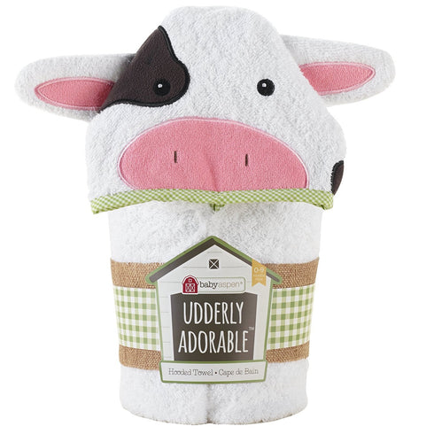 Baby Aspen "Utterly Adorable Cow Hooded Towel/Baby Robe, 0-9 Months...