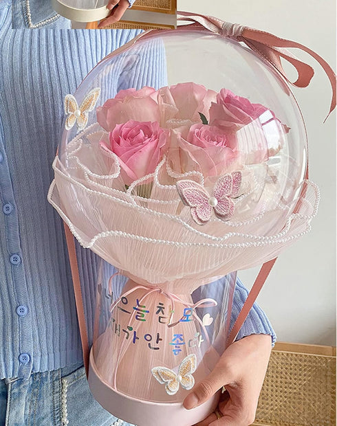 Korean Style Ruffle Yarn Floral Wrapping Paper 1 Roll Florist Supplies Waterproof Flower Bouquet Wrapping Paper Floral Supplies for Fresh Flowers,...