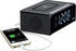 Jensen QiCR-200 Dual Alarm Clock Radio with Qi Charging, White, 9.40in. x 5.00in. x 3.00in....