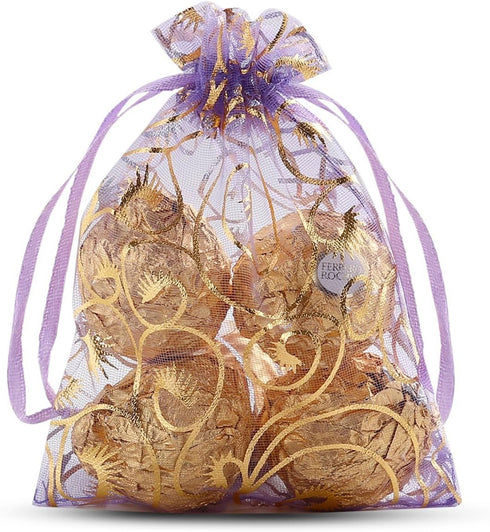 100PCS Small Organza Bags 4x6 inch Mesh Jewelry Bags Drawstring Gift Bag Reusable for Wedding Party Shower Favor Candy Sachet Candle Craft Gift Ba...