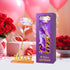 Childom Birthday Gifts for Women,Christmas Rose Gifts for Her Mom,Rainbow Rose with Love Stand for Wife,Sweet Artificial Flower for Grandma,Women,...