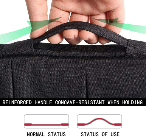Laptop Sleeve 13 13.6 Inch Compatible with MacBook Air/Pro 13 M1/M2,Surface Laptop 4/5,Surface Pro X/9/8,13.5”Chromebook,Slim Computer Cover Bag,B...