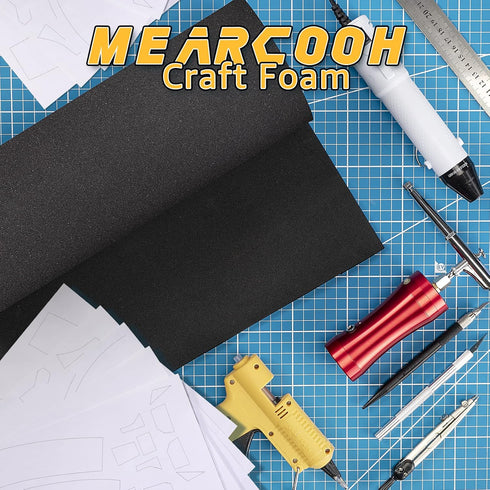 2-Pack Black Eva Foam Cosplay Sheets roll, Premium eva Craft Foam 3mm Thick, 13.9" x 59", High Density 86kg/m3 for Cosplay Costume, Crafts, DIY Pr...