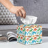 Tissue Box Holder Cute Dinosaurs Tissue Box Cover Square Leather Tissue Holder Organizer Portable Decorative Facial Paper Case for Home Office Bat...