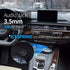 3.5mm male to 3.5mm Female Car Truck Dashboard Flush Mount 3.5mm 1/8" AUX Audio Jack Extension Cable with Mounting Panel for Car Boat and Motorcyc...