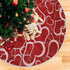 Valentine's Day Tree Skirt Love Heart Christmas Tree Skirt for Holiday Party Decoration 36 Inch...