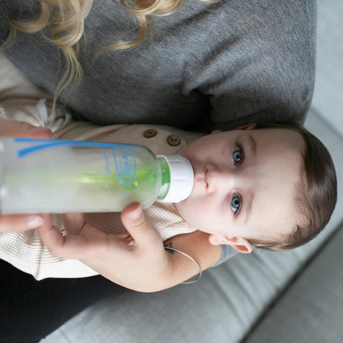 Dr. Brown's Anti-Colic Options+ Narrow Glass Baby Bottle with Level 1 Slow Flow Nipple, BPA-Free, 8 oz/250 mL, 1-Pack...