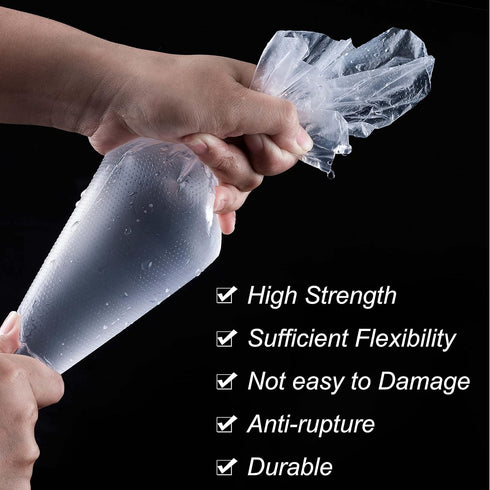 Piping Bags, Pastry Bags 12 Inch 100pcs, Disposable Icing Piping Pastry Bags For Cookie/Cake Decorating Supplies, Anti Burst And Non-Slip Thicken ...