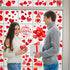 Eersida 191 Pieces Heart Wall Decals Valentines Day Stickers Removable Party Decals Valentines Wall Decor Self Adhesive Heart Gnome Stickers for A...
