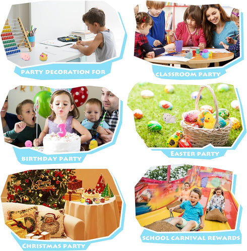 20 PCS Bath Toys,Rubber Duck Animal,Toddlers Bathtub Toys,Baby Pool Floating Toys,Infant Boy Girl Shower Toys,Party Decoration for Birthday Easter...