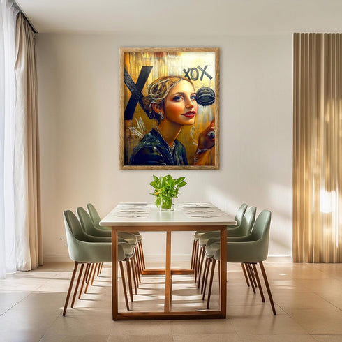 Posterizer 1 pcs-xoxo cute flirty poster-Valentine's day inspired art -2-Romantic Art-Holiday Poster Collection-Gift for Couples boyfriend girlfri...