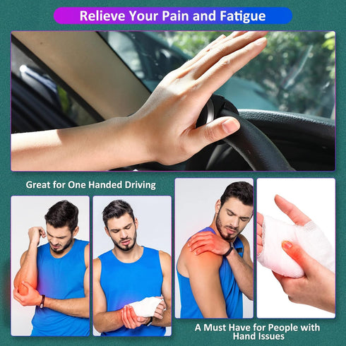 Spinner Knobs Steering Wheel Buddy 360 Degrees Rotation Suicide Knobs for Steering Wheel with Silicone Surface and Metal Bearings for Driving Turn...