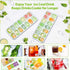 DOQAUS Ice Cube Trays 4 Pack, 56 pcs Silicone Ice Cubes Tray Maker with Spill-Resistant Removable Lid, Easy Release & Pop out, LFGB and BPA Free, ...