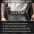 TECEUM Tactical Belt – Coyote B4 S – Heavy-Duty Military, Work, Hiking,Rigger, Utility, EDC Men’s Belts – Quick-Release – Nylon Web...
