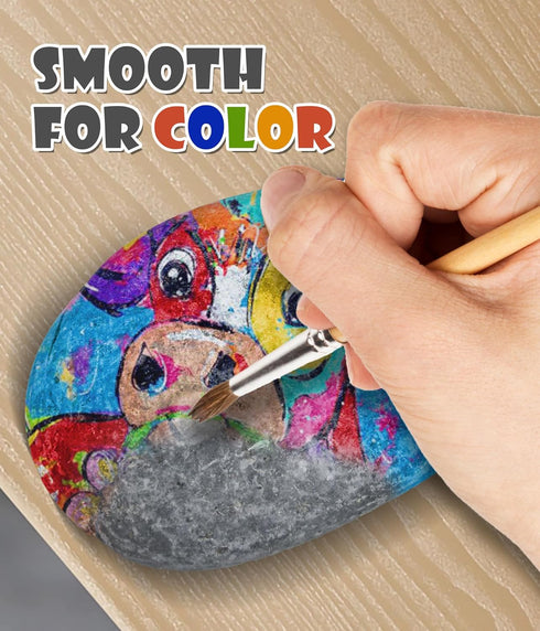 River Rocks for Painting Rock Painting Supplies Rocks to Paint River Rock Paint Flat Stones for Crafts River Stones for Painting Smooth Flat Rocks...