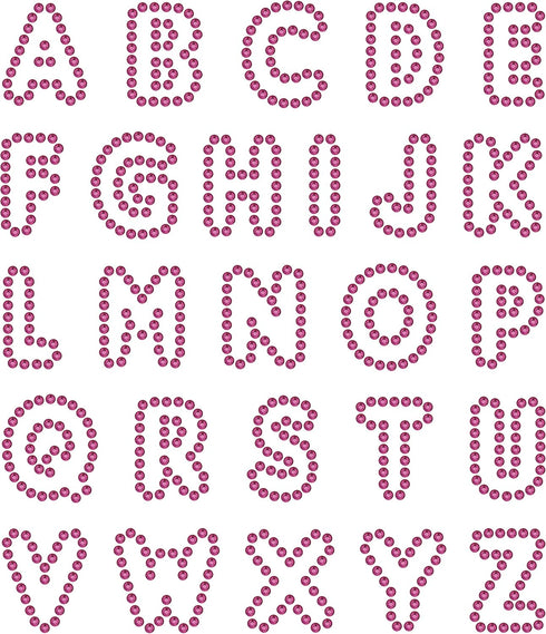 Rhinestone Genie Font-Rounded 1.5" Magnetic Rhinestone Template, Black...