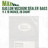 LEM Products MaxVac Gallon Vacuum Sealer Bags, 11 x 16 Inches, Compatible with Major Vacuum Sealer Brands, 28 Count...