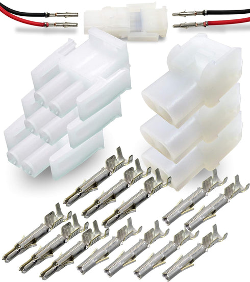 2-Pin Molex 2.13mm (.084") Connector Kit, 14-20 AWG Arcade Pinball (3-Set)...