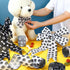 4 Rolls 26.4 Yard Paw Print Ribbon Dog Bone Wired Edge Ribbon Craft Wired Ribbon DIY Wrapping Ribbon for Halloween Christmas Handicraft Decor Part...