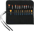 Denifiter 22 Pockets Waxed Canvas Roll-up Pencil Bag, Heavy Duty Portable Watercolor Oil Brush Canvas Pouch (Black)...