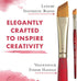 Princeton Velvetouch Paintbrush, Size 1/2 inch, Scarlet...