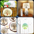 16 Pieces Tree of Life Stencils 6 Inch Reusable Stencils for Painting Small Tree Stencils Plastic Painting Stencils Tree Drawing Templates for Pai...