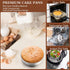 P&P CHEF 6 Inch Round Cake Pan Set of 3, Stainless Steel Round Baking Layer Pans Bakeware for Layer Birthday Cake, Fit Oven/Pots/Pressure Cooker, ...