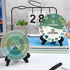 2 Pcs Things I Can Control Therapy Office Desk Decor with Black Base Calming Emotions Wheel Chart Mental Health Decor Feelings Psychology Decor fo...