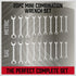 Premium Midget Wrench Set - 22-Piece Mini Combination Wrench Set Metric & SAE Ignition Wrench Set 4-10mm & 5/32'' to 7/16'' Lightweight Small Wren...