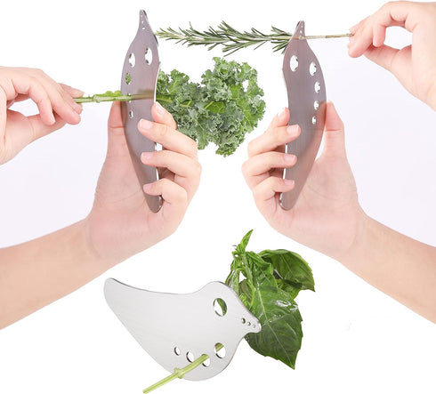 Herb Stripper - Versatile Leaf Remover for Kale, Chard, Collard Greens | Premium Herb Leaf Stripper | LooseLeaf Tool for Quick Stem Removal from L...