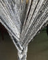 1x2 M Door String Curtain Rare Flat Thread Fringe Window Panel Room Divider Cute Strip Tassel for Wedding Coffee House Restaurant Parts (Black & G...